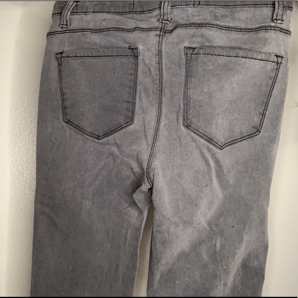 Distressed Black Jeans With Rips - Picture 2 of 4
